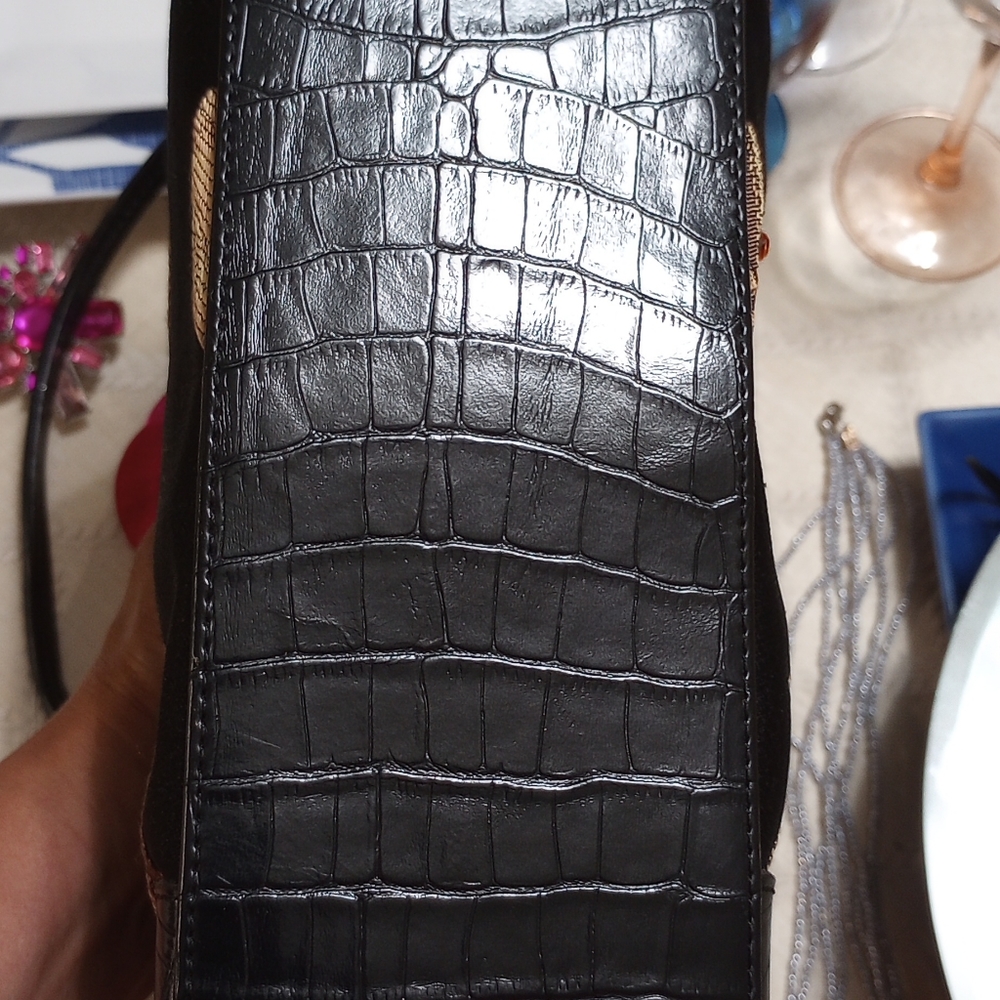 Vintage Embellished Fabric Handbag - Picture 17 of 17